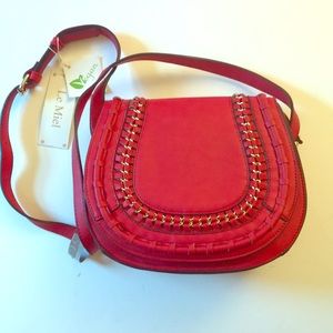 Le Miel Red Vegan Purse